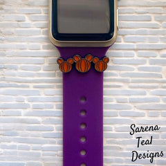 3 Mickey Pumpkins Apple Watch Band Slider Charm - SarenaTealDesigns