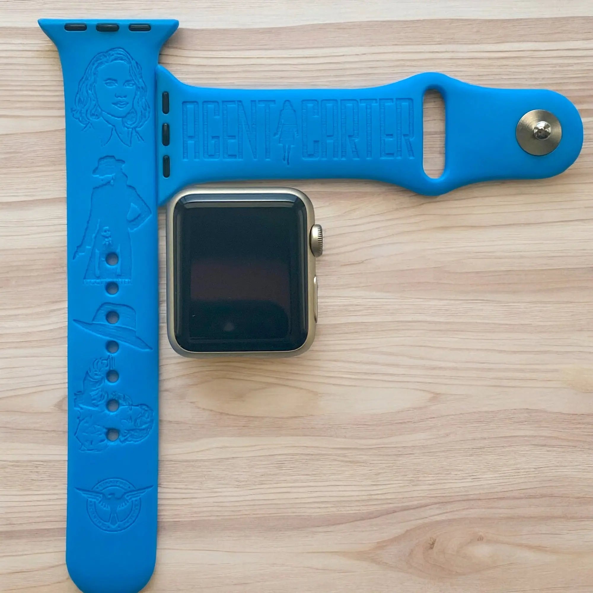 Agent Peggy Carter Engraved Watch Band - SarenaTealDesigns