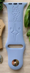 Ahsoka Tano Engraved Watch Band - SarenaTealDesigns