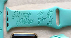 Aladdin 'Jasmine' Engraved Watch Band - SarenaTealDesigns