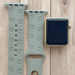 Animal Paws Engraved Watch Band - SarenaTealDesigns