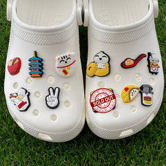 Asian Shoe Charms SarenaTealDesigns