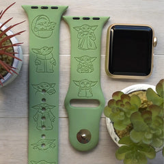 Baby Yoda (Grogu) Engraved Watch Brand - SarenaTealDesigns