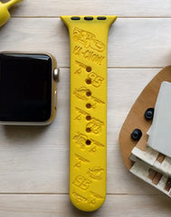 Cars 'Lightning McQueen' Engraved Watch Band - SarenaTealDesigns