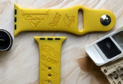 Cars 'Lightning McQueen' Engraved Watch Band - SarenaTealDesigns