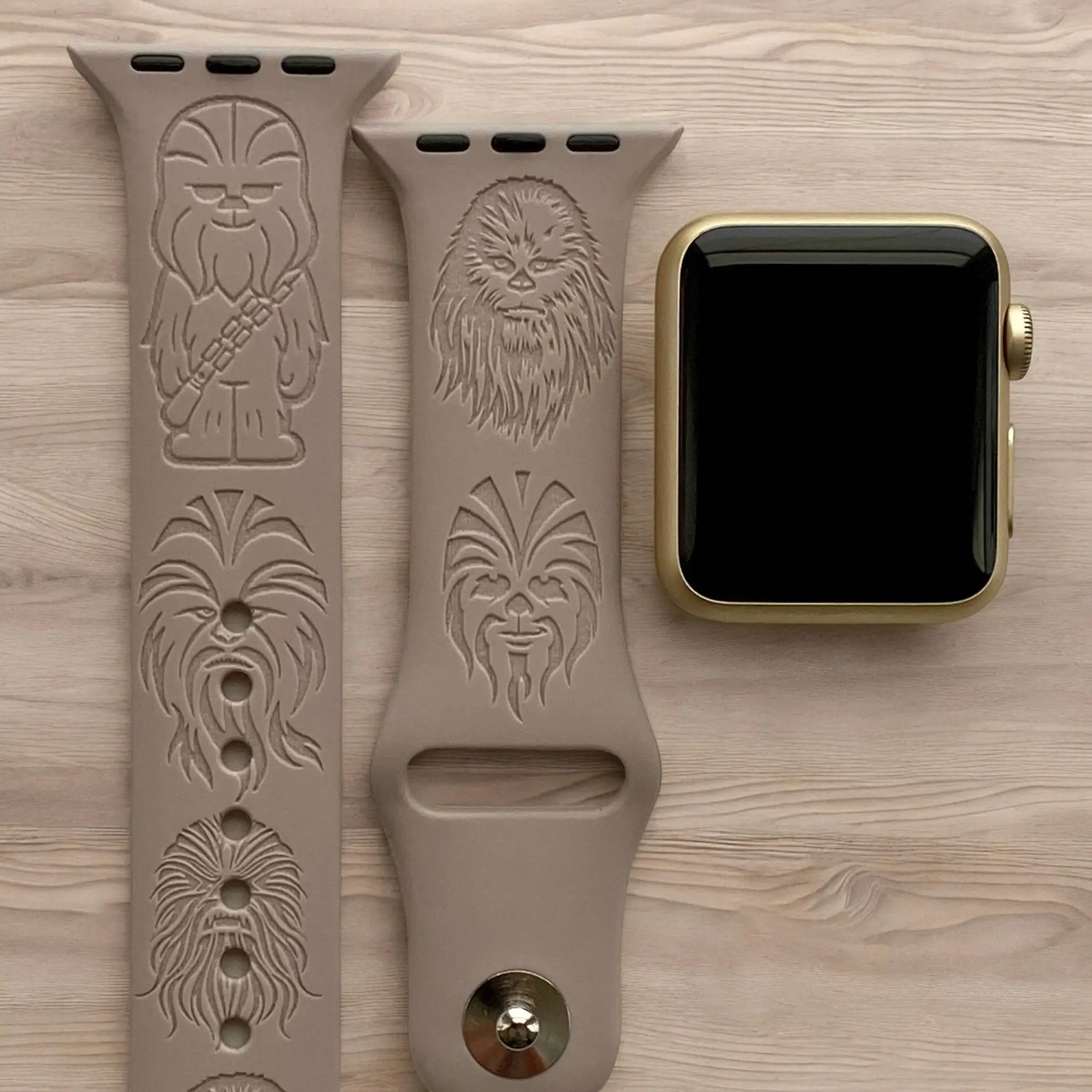 Chewbacca Engraved Watch Band - SarenaTealDesigns