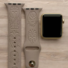 Chewbacca Engraved Watch Band - SarenaTealDesigns