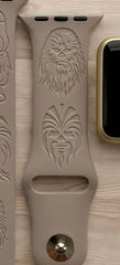 Chewbacca Engraved Watch Band - SarenaTealDesigns