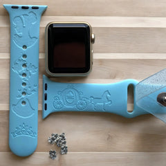 Cinderella Engraved Watch Band - SarenaTealDesigns