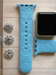 Cinderella Engraved Watch Band - SarenaTealDesigns