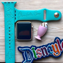 Clarabelle the Cow Engraved Watch Band - SarenaTealDesigns