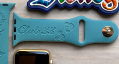 Club 33 Engraved Watch Band - SarenaTealDesigns