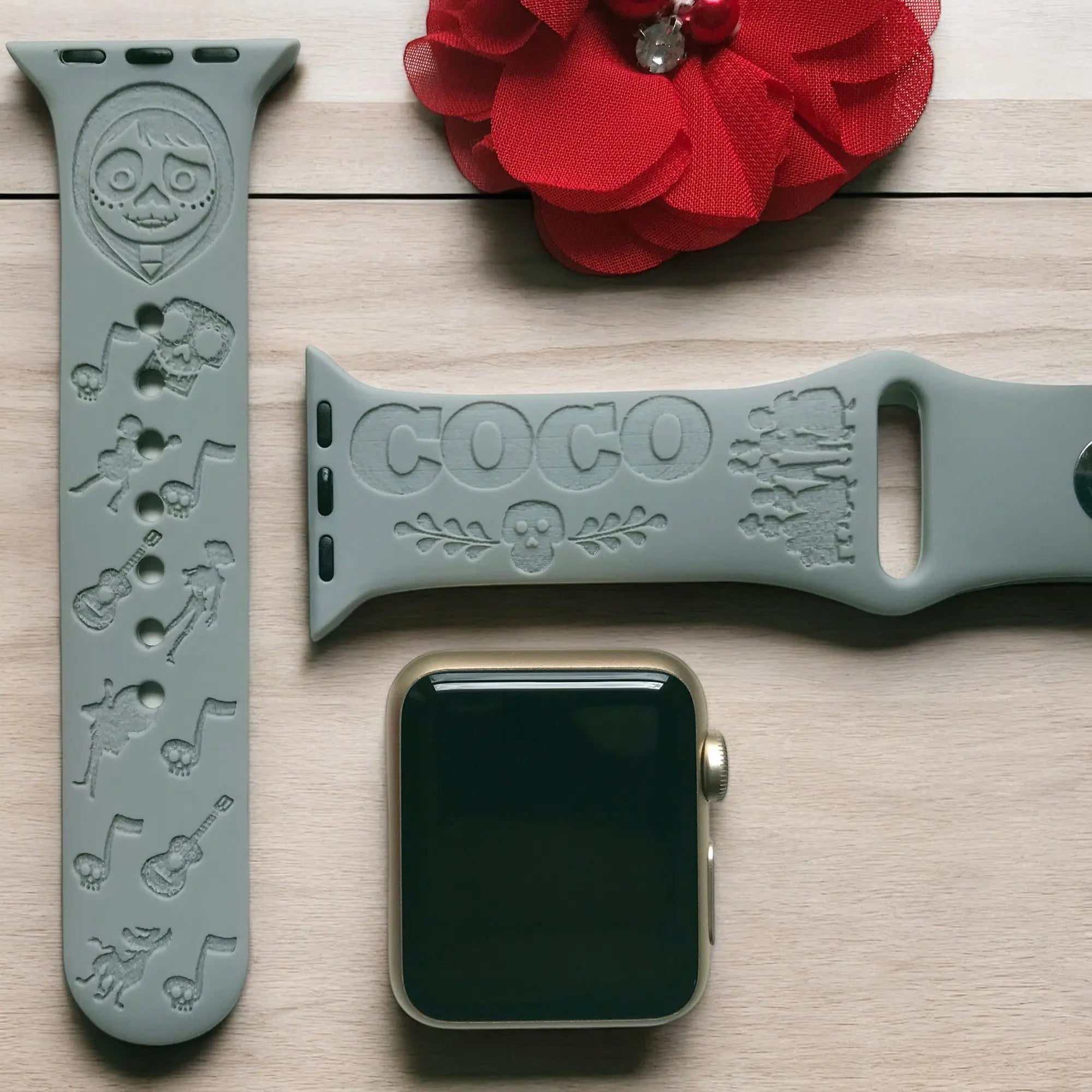 Coco the Movie Engraved Watch Band - SarenaTealDesigns