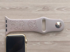 Coraline Engraved Watch Band - SarenaTealDesigns