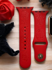 Cruella de Vil Engraved Watch Band - SarenaTealDesigns