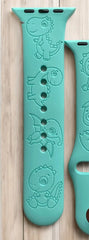Dinosaur Engraved Watch Band - SarenaTealDesigns