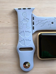 Disney Donald Duck Engraved Watch Band - SarenaTealDesigns