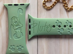 Disney Pluto Engraved Watch Band - SarenaTealDesigns