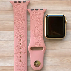 Disney Western Engraved Watch Band - SarenaTealDesigns