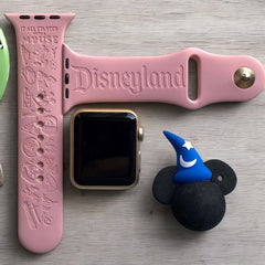 Disneyland Themed Engraved Watch Band - SarenaTealDesigns