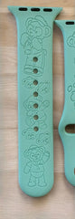 Duffy the Bear Engraved Watch Band - SarenaTealDesigns