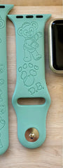 Duffy the Bear Engraved Watch Band - SarenaTealDesigns