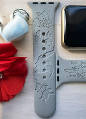 Dumbo Inspired Engraved Watch Band - SarenaTealDesigns