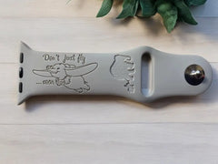Dumbo Inspired Engraved Watch Band - SarenaTealDesigns