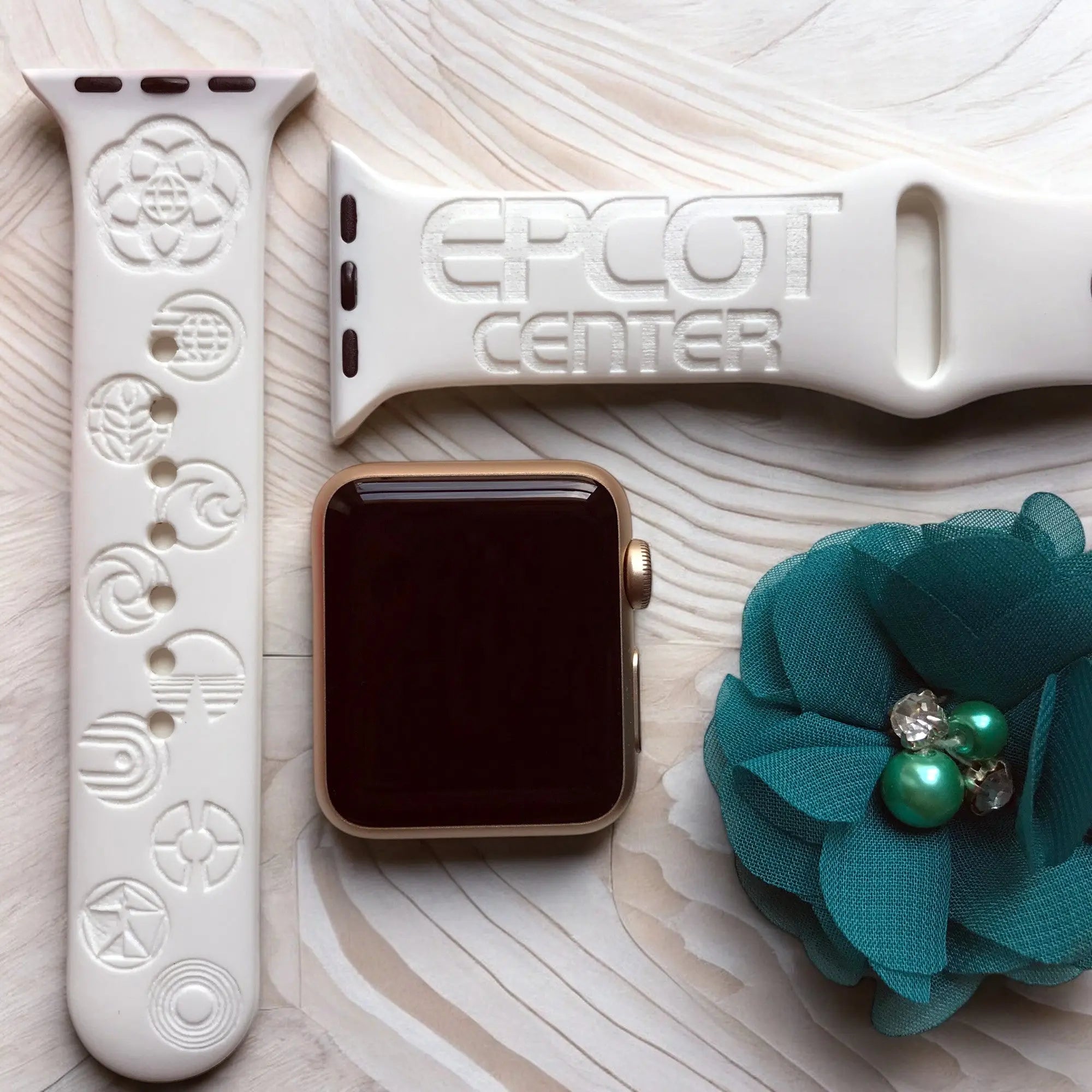 Epcot Center Engraved Watch Band - SarenaTealDesigns