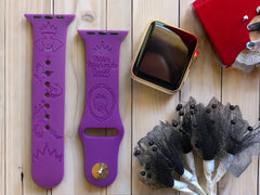 Evil Queen 'Snow White' Engraved Watch Band - SarenaTealDesigns