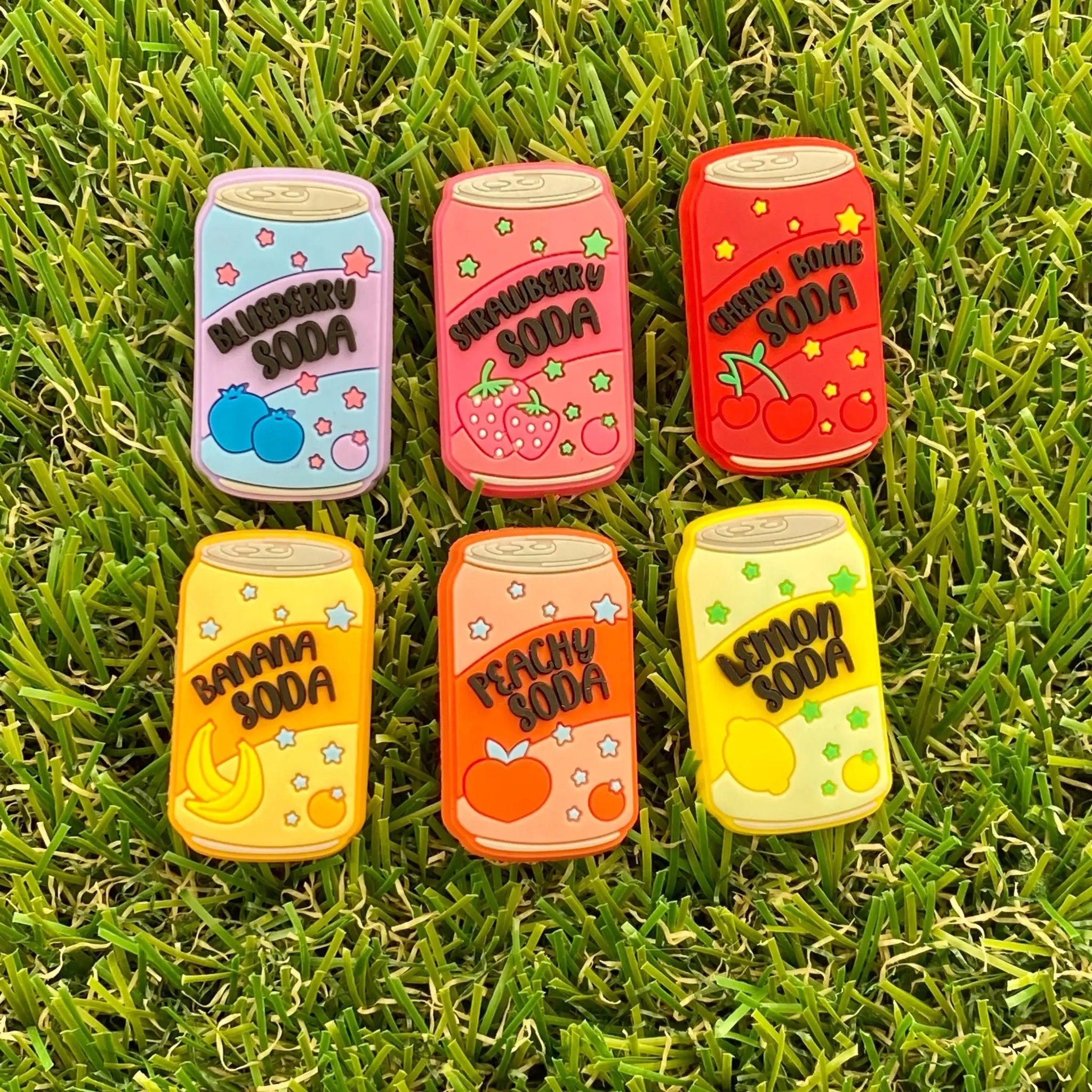 Fizzy Drinks Clog Charms - SarenaTealDesigns