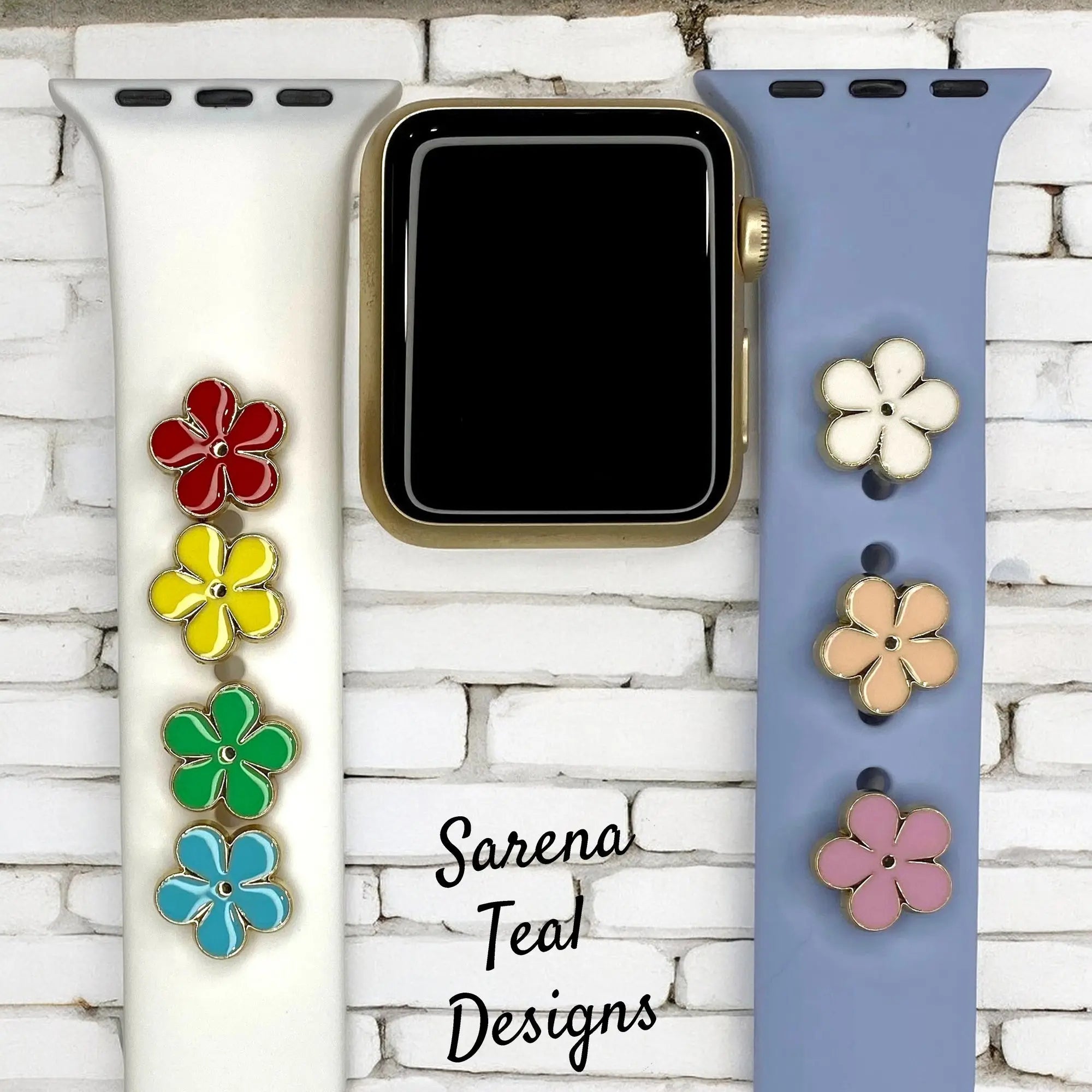 Flower Watch Band Charm - SarenaTealDesigns