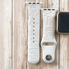 Flynn Rider Engraved Watch Band - SarenaTealDesigns