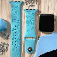 Frozen 2 'Elsa' Engraved Watch Band - SarenaTealDesigns