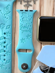 Frozen 2 'Elsa' Engraved Watch Band - SarenaTealDesigns