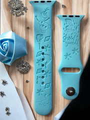 Frozen 2 'Elsa' Engraved Watch Band - SarenaTealDesigns