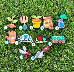 Gardening Clog Charms | Video Game Clog Charms | Fashion Charms | Clog Accessories | Bracelet Charms | Sports Clog Charms - SarenaTealDesigns