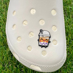 Happy Boba Tea Shoe Charm SarenaTealDesigns