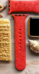 Hawaiian Mickey Engraved Watch Band - SarenaTealDesigns