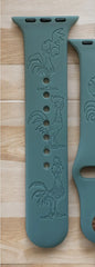 Hei Hei the Chicken Engraved Watch Band - SarenaTealDesigns
