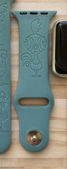 Hei Hei the Chicken Engraved Watch Band - SarenaTealDesigns
