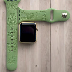 Hocus Pocus Engraved Watch Band - SarenaTealDesigns