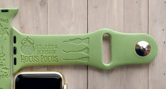 Hocus Pocus Engraved Watch Band - SarenaTealDesigns