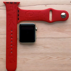 Incredibles Engraved Watch Band - SarenaTealDesigns