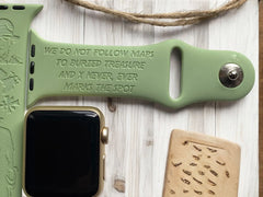 Indiana Jones Engraved Watch Band - SarenaTealDesigns