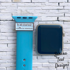 It All Started With A Mouse Slider Watch Band Charm - SarenaTealDesigns