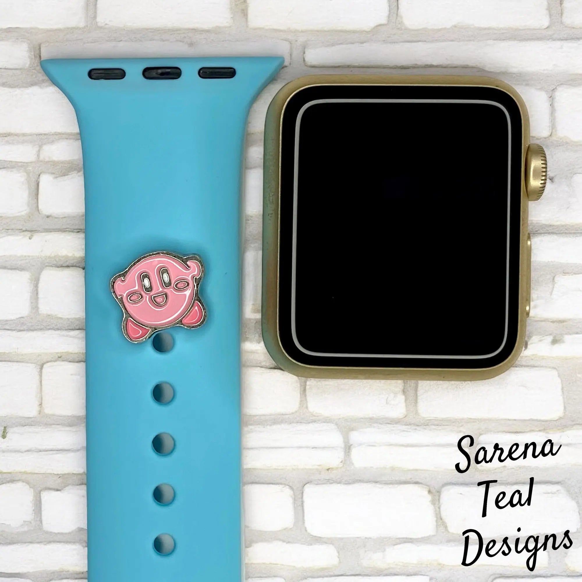 Kirby Watch Band Charm - SarenaTealDesigns