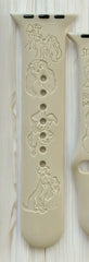 Lady and the Tramp Engraved Watch Band - SarenaTealDesigns