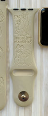Lady and the Tramp Engraved Watch Band - SarenaTealDesigns