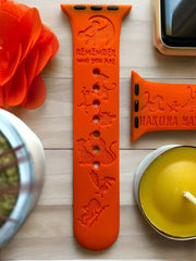 Lion King 'Simba' Engraved Watch Band - SarenaTealDesigns